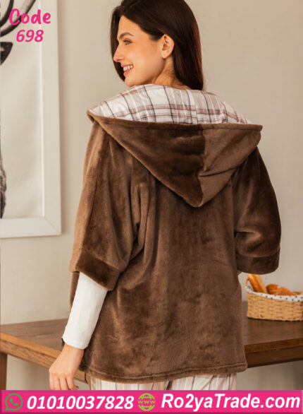 بيجامة شتوي قطيفة حريمي