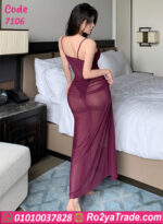 فستان لانجري شيفون طويل