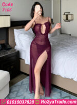 فستان لانجري شيفون طويل