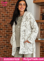 بيجامة فرو طويلة