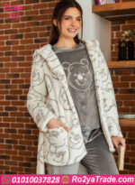 بيجامة فرو طويلة