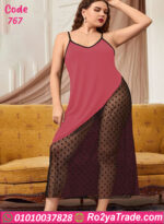 لانجري طويل شفاف بيج سايز