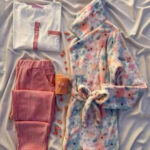 بيجامة قطيفة شتوي بالروب