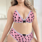 لانجري داخلي قلوب بينك