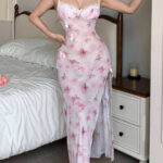 لانجري شيفون طويل