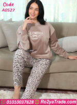بيجامة قطيفة Chi Omega شتوي