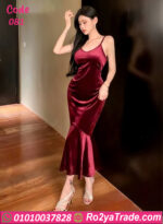 فستان قطيفة شتوي 081