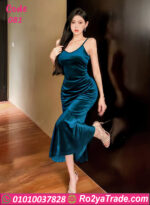 فستان قطيفة شتوي 081