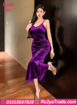 فستان قطيفة شتوي 081