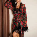 روب لانجري شيفون ورد