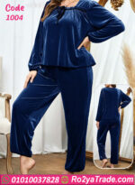 بيجامة قطيفة شتوي وان سايز