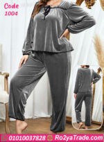 بيجامة قطيفة شتوي وان سايز