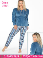 بيجامة شتوي فرو ناعمة بيج سايز