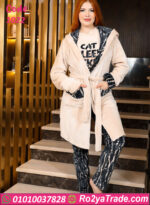 طقم شتوي فرو نسائي بكابيشو