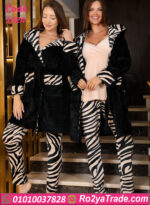 طقم شتوي زيبرا فرو نسائي