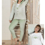 بيجامة شتوي فرو ناعم بسوستة