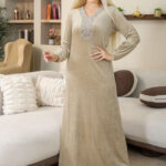 عباية بيت شتوي مطرزة