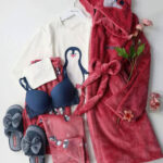 طقم قطيفة شتوي بالروب