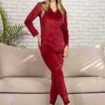 بيجامة قطيفة شتوي نسائي