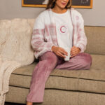 بيجامة شتوي فرو ألما 3 قطع