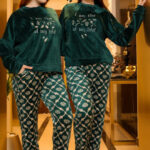 بيچامة ي قطيفة ستايل