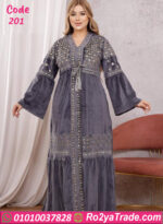 عباية قطيفة تطريز شتوي