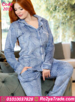 بيجامة حريمي قطيفة شتوي