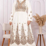 عباية شتوي مطرزة فخمة