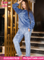 بيجامة قطيفة شتوي بيج سايز