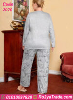 بيجامة شتوي قطن بيج سايز