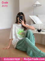 بيجامة صيفي نسائي قطن