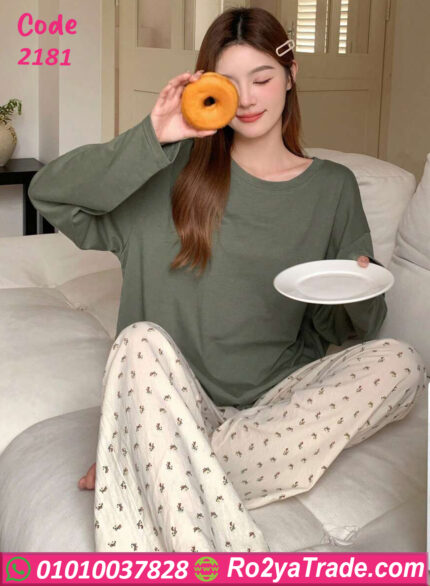 بيجامة صيفي قطن حريمي