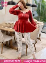 بيجامة شتوي قطيفة ناعمة