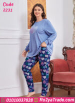 بيجامة شتوي قلوب