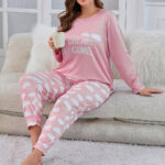 بيجامة شتوي بينك