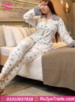 بيجامة شتوي قطيفة حريمي