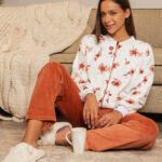 بيجامة شتوي قطيفة ناعمة