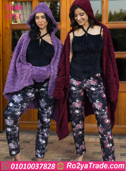 بيجامه شتوي فرو ناعم حريمي