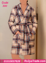 روب شتوي نسائي قصير قطيفة كاروه