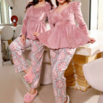 بيجامة شتوي فرو فخمة