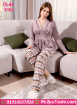 بيجامة شتوي فرو ناعم