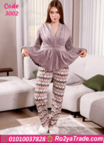 بيجامة شتوي فرو ناعم