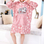 كاش مايوه شتوي وردي قطيفة سلوث