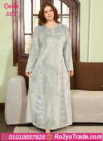 عباية شتوي مخمل تطريز ناعم