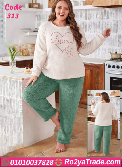 بيجامة شتوي فرو بيج سايز