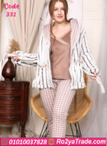 بيجامة شتوي فرو ناعمة