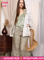 بيجامة شتوي فرو ناعمة