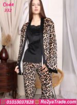 بيجامة شتوي فرو تايجر بالروب