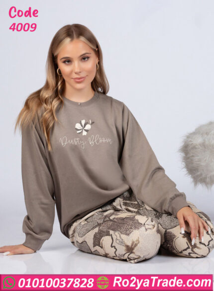 بيجامة حريمي شتوي Dusty Bloom
