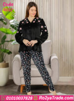 بيجامة شتوي قطيفة تطريز 4032